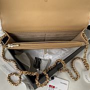 Bagsaaa Chanel Wallet On Chain Beige AP3504 - 12.3 × 19.2 × 3.5 cm - 2