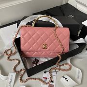 Bagsaaa Chanel Wallet On Chain Pink AP3504 - 12.3 × 19.2 × 3.5 cm - 1