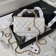 Bagsaaa Chanel Wallet On Chain White AP3504 - 12.3 × 19.2 × 3.5 cm - 1