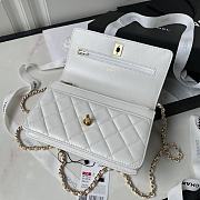 Bagsaaa Chanel Wallet On Chain White AP3504 - 12.3 × 19.2 × 3.5 cm - 2