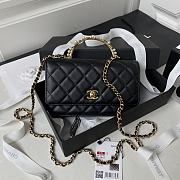 Bagsaaa Chanel Wallet On Chain Black AP3504 - 12.3 × 19.2 × 3.5 cm - 1