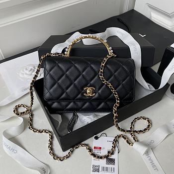 Bagsaaa Chanel Wallet On Chain Black AP3504 - 12.3 × 19.2 × 3.5 cm