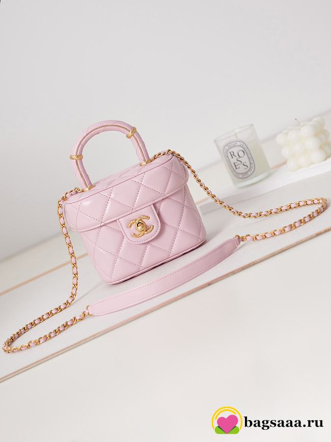 Bagsaaa Chanel Small Vanity Case Pink AS3973 - 12.5×15×8 cm - 1