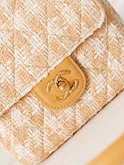 Bagsaaa Chanel Mini Flap Bag With Top Handle Orange Tweed AS4035 - 15×15.5×7.5 cm - 4