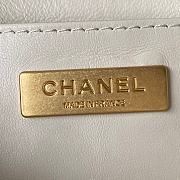 Bagsaaa Chanel Mini Flap Bag With Top Handle White AS4035 - 15×15.5×7.5 cm - 3