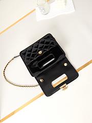 Bagsaaa Chanel Mini Flap Bag With Top Handle AS4025 Black Patent - 18 × 20 × 8 cm - 2