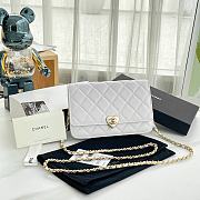 Bagsaaa Chanel Wallet On Chain White AP3285 - 12.3 × 19.2 × 3.5 cm - 1