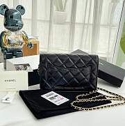 Bagsaaa Chanel Wallet On Chain Black AP3285 - 12.3 × 19.2 × 3.5 cm - 5