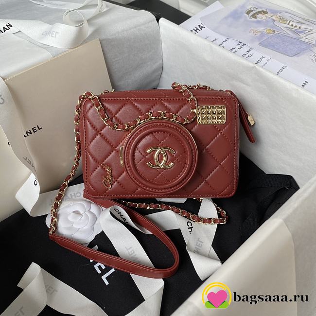 Bagsaaa Chanel Camera Bag AS4817 Red - 11.5 × 16 × 6 cm - 1