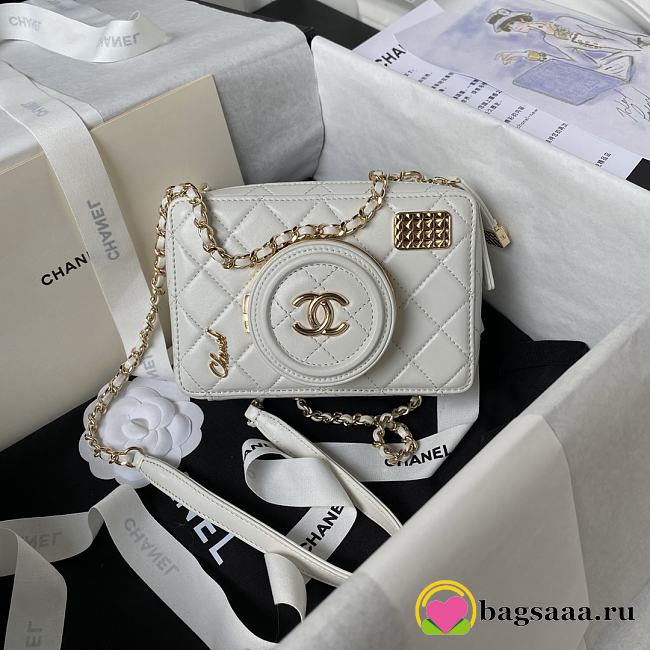 Bagsaaa Chanel Camera Bag AS4817 White - 11.5 × 16 × 6 cm - 1