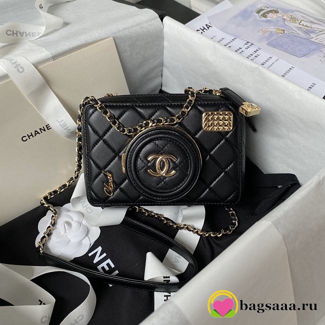 Bagsaaa Chanel Camera Bag AS4817 Black - 11.5 × 16 × 6 cm - 1