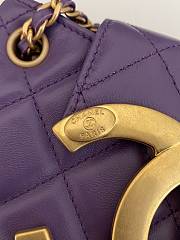 Bagsaaa Chanel Small Messenger Bag AS4609 Purple - 14 × 21 × 5 cm - 5