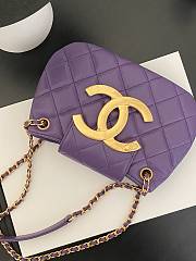 Bagsaaa Chanel Small Messenger Bag AS4609 Purple - 14 × 21 × 5 cm - 4