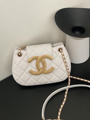 Bagsaaa Chanel Small Messenger Bag AS4609 White - 14 × 21 × 5 cm