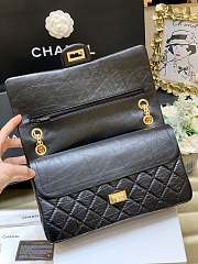 Bagsaaa Chanel Large 2.55 Handbag A37587 Aged Calfskin Black & Gold Hardware - 19.5 × 28 × 7.5 cm - 2