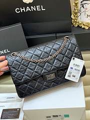 Bagsaaa Chanel Large 2.55 Handbag A37587 Aged Calfskin Black & Silver Hardware - 19.5 × 28 × 7.5 cm - 1