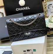 Bagsaaa Chanel Large 2.55 Handbag A37587 Aged Calfskin Black & Silver Hardware - 19.5 × 28 × 7.5 cm - 5