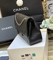 Bagsaaa Chanel Large 2.55 Handbag A37587 Aged Calfskin Black & Silver Hardware - 19.5 × 28 × 7.5 cm - 4