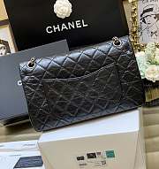 Bagsaaa Chanel Large 2.55 Handbag A37587 Aged Calfskin Black & Silver Hardware - 19.5 × 28 × 7.5 cm - 3