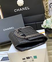 Bagsaaa Chanel Large 2.55 Handbag A37587 Aged Calfskin Black & Silver Hardware - 19.5 × 28 × 7.5 cm - 2