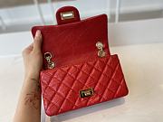 Bagsaaa Chanel Mini 2.55 Handbag AS0874 Aged Calfskin Red - 15.5 × 20 × 6 cm - 4