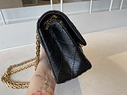 Bagsaaa Chanel Mini 2.55 Handbag AS0874 Aged Calfskin Black & Gold Hardware - 15.5 × 20 × 6 cm - 5