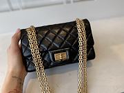 Bagsaaa Chanel Mini 2.55 Handbag AS0874 Aged Calfskin Black & Gold Hardware - 15.5 × 20 × 6 cm - 4