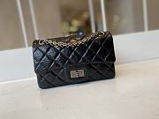 Bagsaaa Chanel Mini 2.55 Handbag AS0874 Aged Calfskin Black & Silver Hardware - 15.5 × 20 × 6 cm - 1