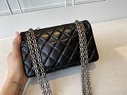 Bagsaaa Chanel Mini 2.55 Handbag AS0874 Aged Calfskin Black & Silver Hardware - 15.5 × 20 × 6 cm - 4