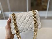 Bagsaaa Chanel Mini 2.55 Handbag AS0874 Aged Calfskin White - 15.5 × 20 × 6 cm - 5