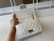 Bagsaaa Chanel Mini 2.55 Handbag AS0874 Aged Calfskin White - 15.5 × 20 × 6 cm - 4