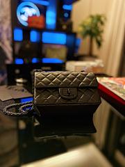 Bagsaaa Chanel Mini 2.55 Handbag AS0874 Aged Calfskin Full Black - 15.5 × 20 × 6 cm - 4