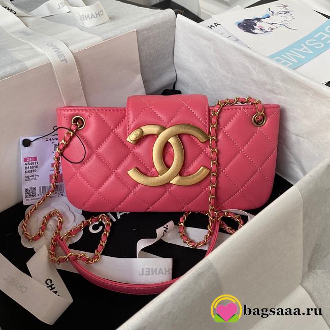 Bagsaaa Chanel Baguette Bag AS4611 Pink - 11.5 × 24 × 4.5 cm - 1