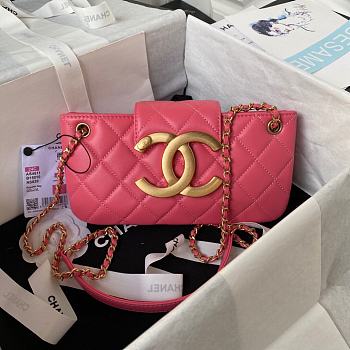 Bagsaaa Chanel Baguette Bag AS4611 Pink - 11.5 × 24 × 4.5 cm