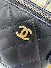  Bagsaaa Chanel Clutch With Chain AP1447 Black Lambskin - 8.5-11-7cm - 2