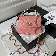 Bagsaaa Chanel Clutch With Chain Pink AP3513 - 12 × 15 × 6 cm - 1