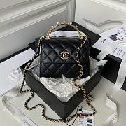 Bagsaaa Chanel Clutch With Chain Black AP3513 - 12 × 15 × 6 cm - 1