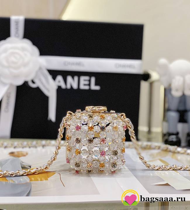 Bagsaaa Chanel Mini Evening Bag Transparent & Multicolor AS3769 - 8×7×7 cm - 1