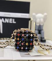 Bagsaaa Chanel Mini Evening Bag Black & Multicolor AS3769 - 8×7×7 cm - 2