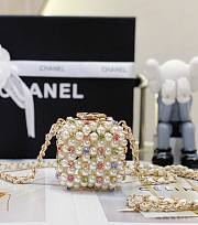 Bagsaaa Chanel Mini Evening Bag White & Multicolor AS3769 - 8×7×7 cm - 5