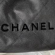 Bagsaaa Chanel 22 Mini Handbag Shiny Grained Calfskin Black AS3980 - 20 × 19 × 6 cm - 2