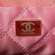 Bagsaaa Chanel 22 Mini Handbag Shiny Grained Calfskin Pink AS3980 - 20 × 19 × 6 cm - 2