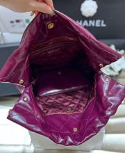 Bagsaaa Chanel 22 Handbag Burgundy Pink AS3261 - 39 × 42 × 8 cm - 3