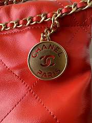 Bagsaaa Chanel 22 Mini Handbag Dark Orange & Red AS3980 - 20 × 19 × 6 cm - 2