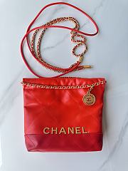 Bagsaaa Chanel 22 Mini Handbag Dark Orange & Red AS3980 - 20 × 19 × 6 cm - 4