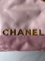 Bagsaaa Chanel 22 Mini Handbag Light Pink & Light Purple AS3980 - 20 × 19 × 6 cm - 2