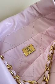 Bagsaaa Chanel 22 Mini Handbag Shiny Calfskin Light Pink AS3980 - 20 × 19 × 6 cm - 2