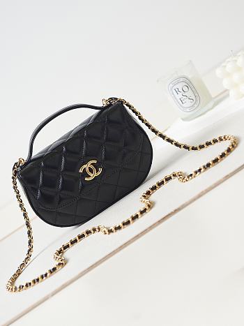 Bagsaaa Chanel Phone Holder with Chain AP3367 Black - 19×11×3.5cm