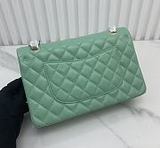 Bagsaaa Chanel Flap Bag Light Green Lambskin - 25cm - 3