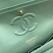 Bagsaaa Chanel Flap Bag Light Green Lambskin - 25cm - 2